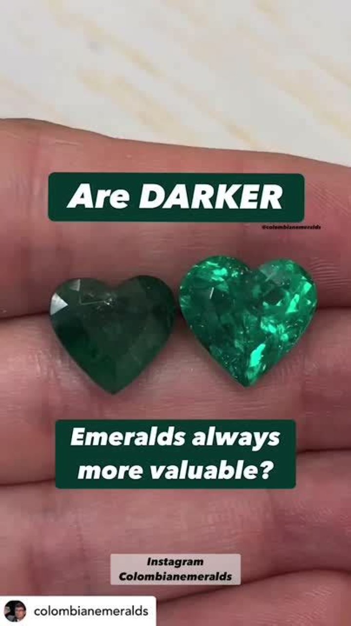 Are Darker emeralds more valuable?