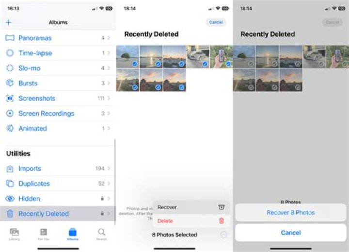 Are deleted photos really gone?