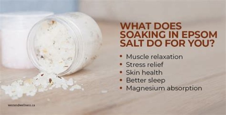 Are Epsom salt baths good for weight loss?