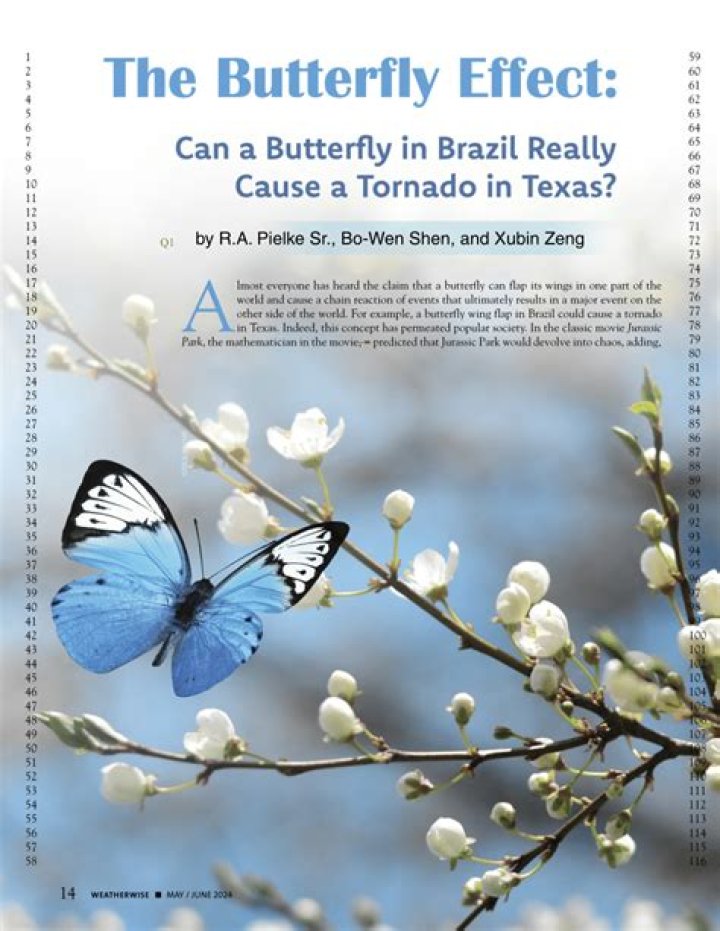 Can a butterfly start a tornado?