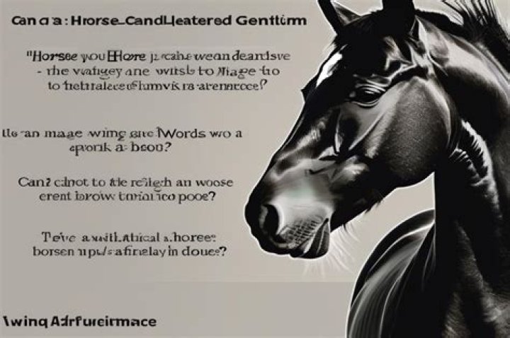 Can a horse understand words?