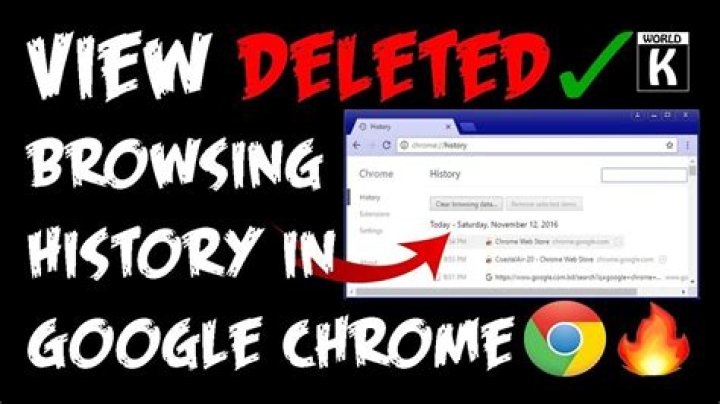 Can deleted browsing history be recovered?