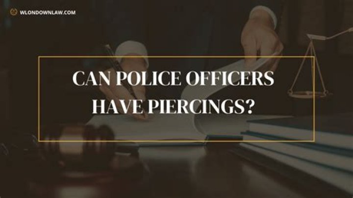 Can female police officers have nose piercings?