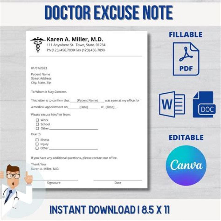 Can I make a fake doctors note?