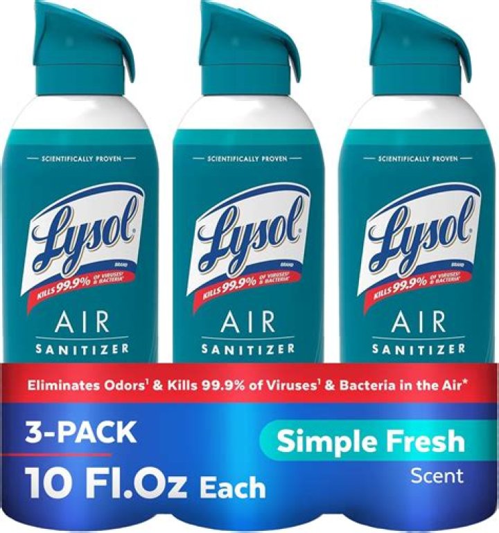 Can I use Lysol disinfectant spray as air freshener?