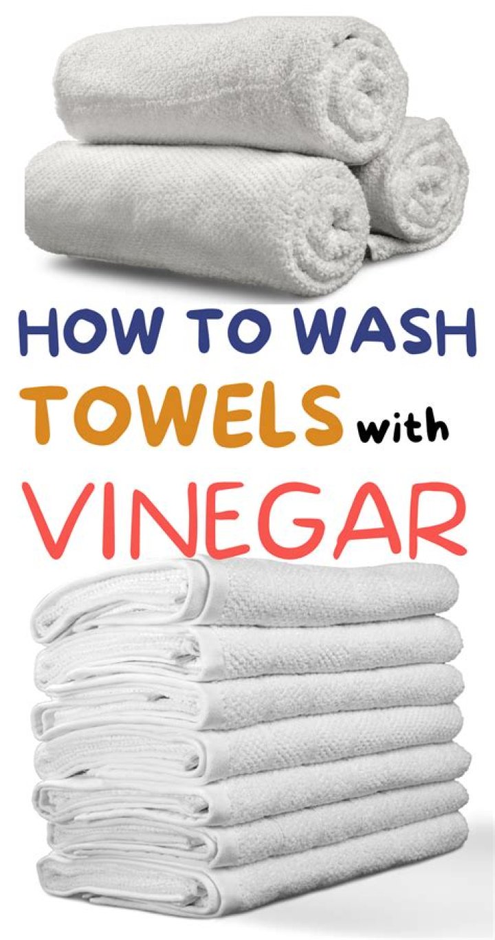 Can I wash towels with vinegar only?