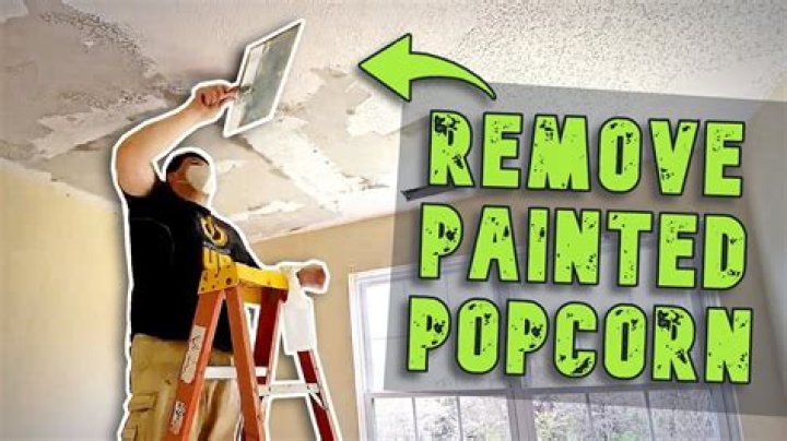 Can popcorn ceiling be removed if it has been painted?