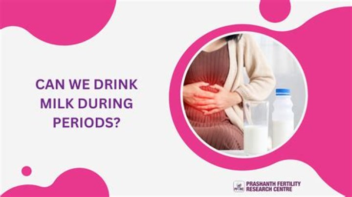 Can we drink milk during periods?