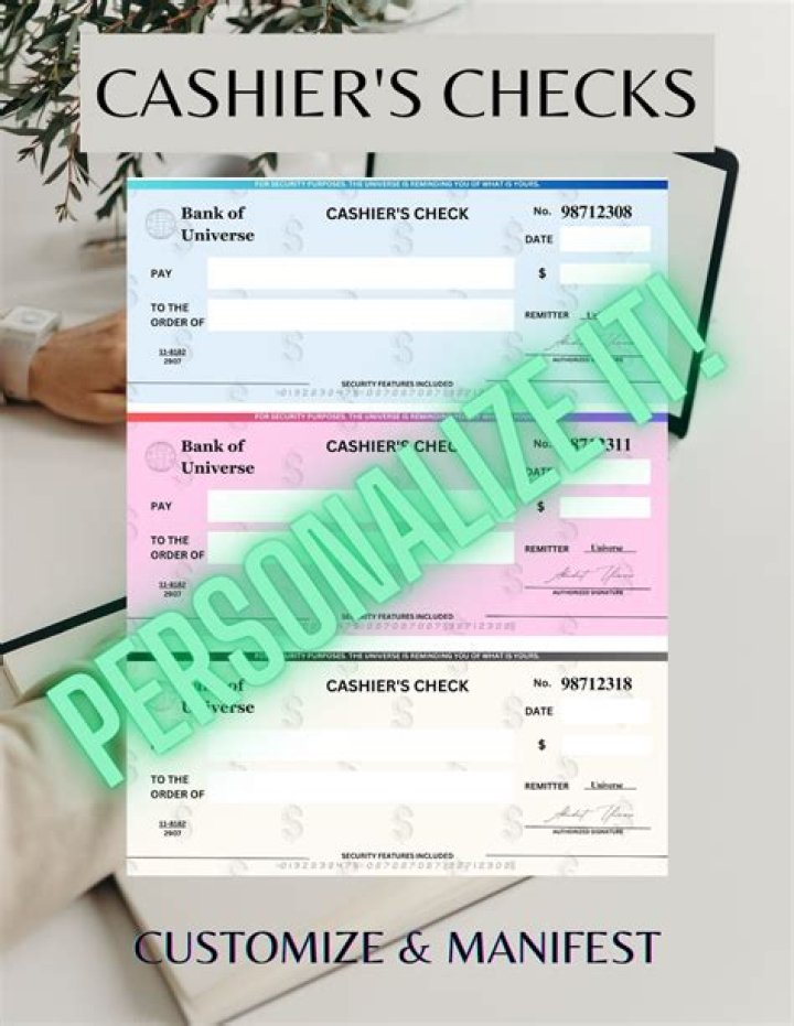 Can you cash a cashier's check with a picture?