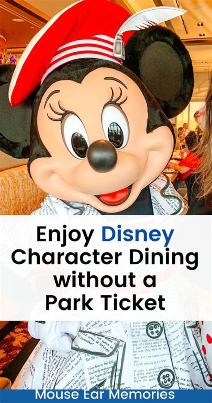 Can you eat at Disney without a ticket?