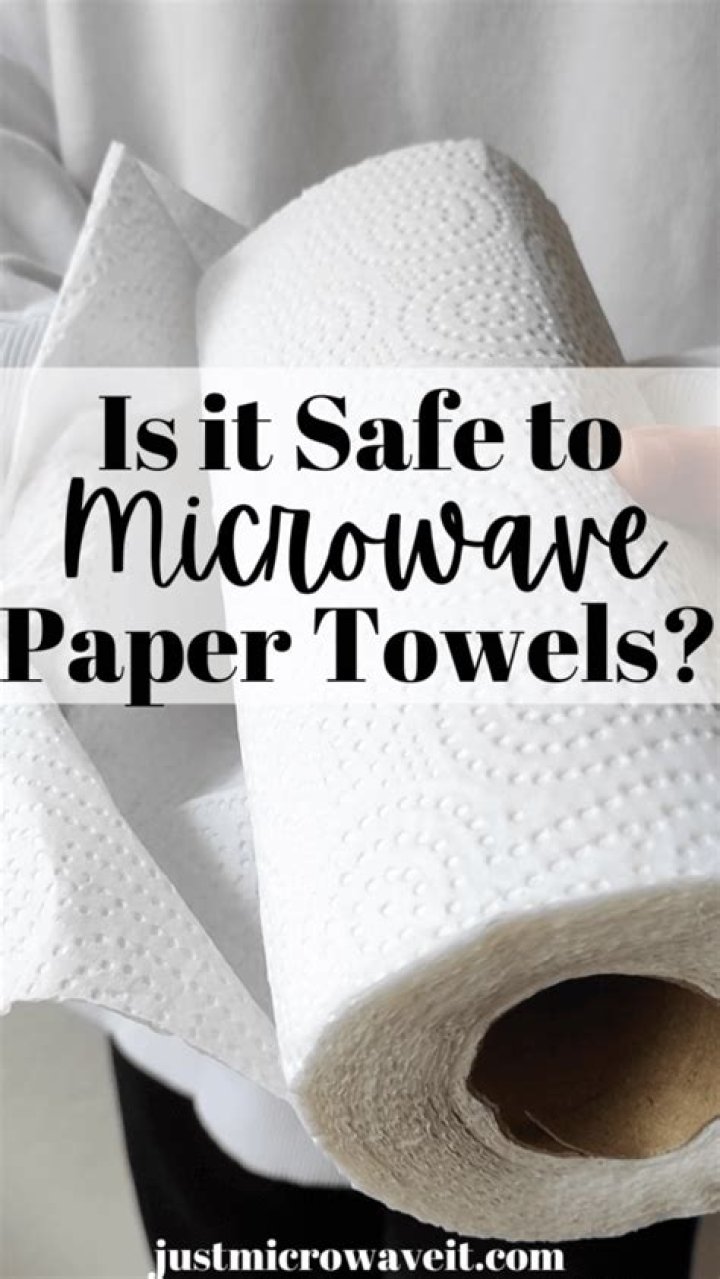 Can you microwave paper towels?