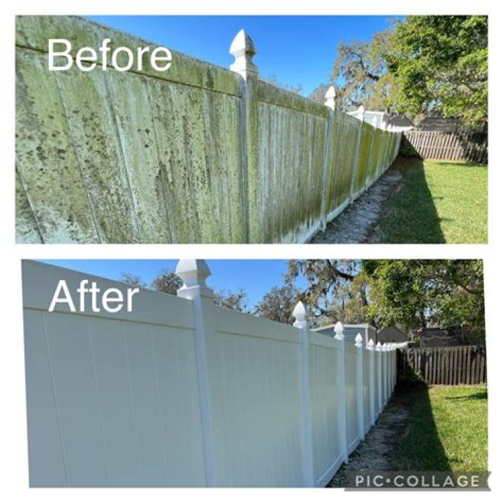 Can you pressure wash a vinyl fence?