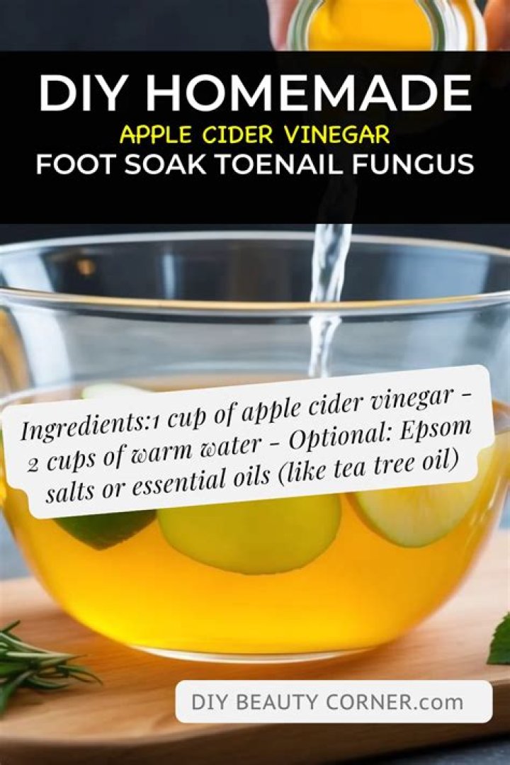 Can you soak your feet in Epsom salt and apple cider vinegar?