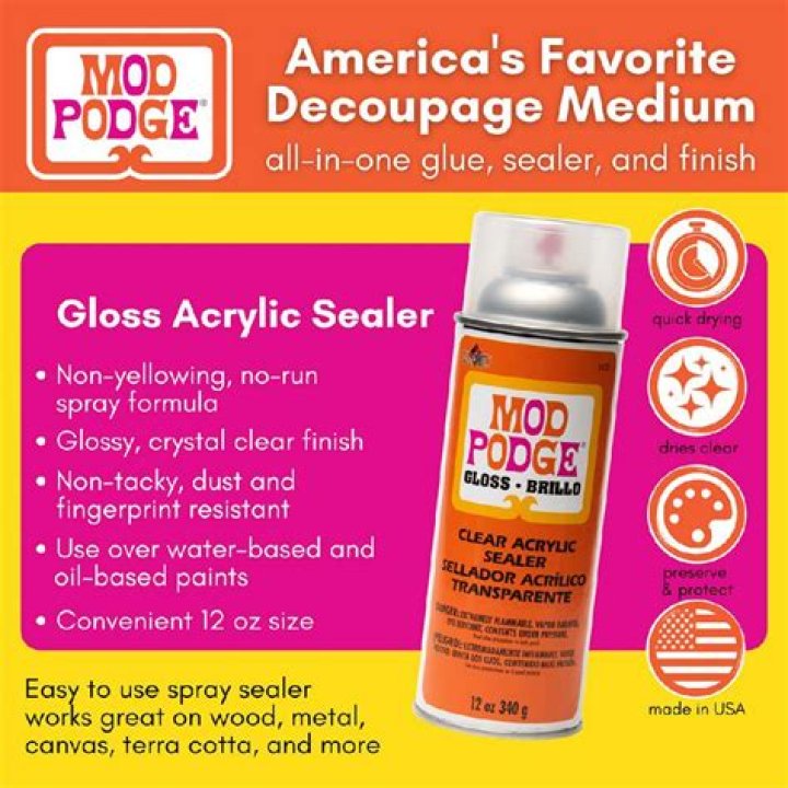 Can you spray varnish over Mod Podge?