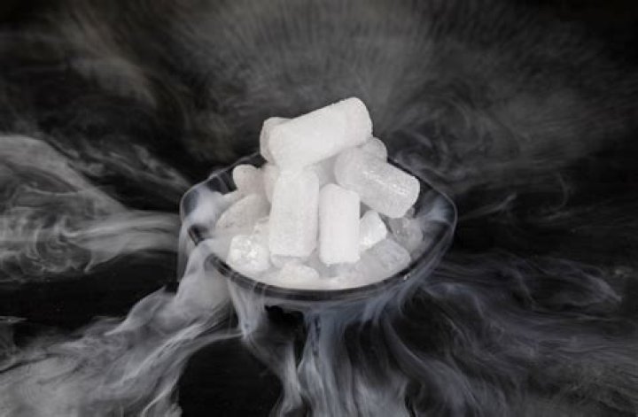 Can you touch dry ice in water?