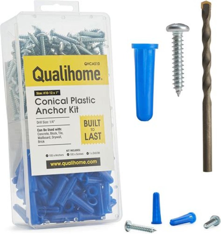 Can you use plastic wall anchors in concrete?