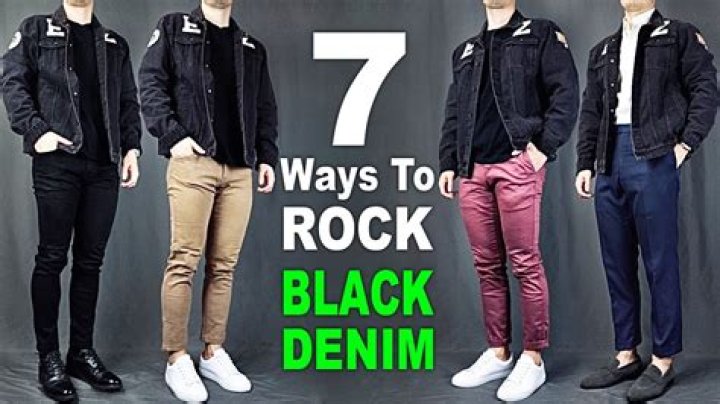 Can you wear blue denim with black denim?