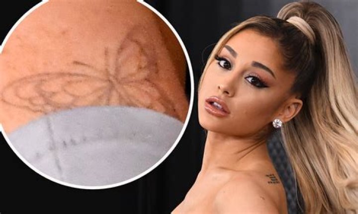 Did Ariana Grande remove butterfly tattoo?