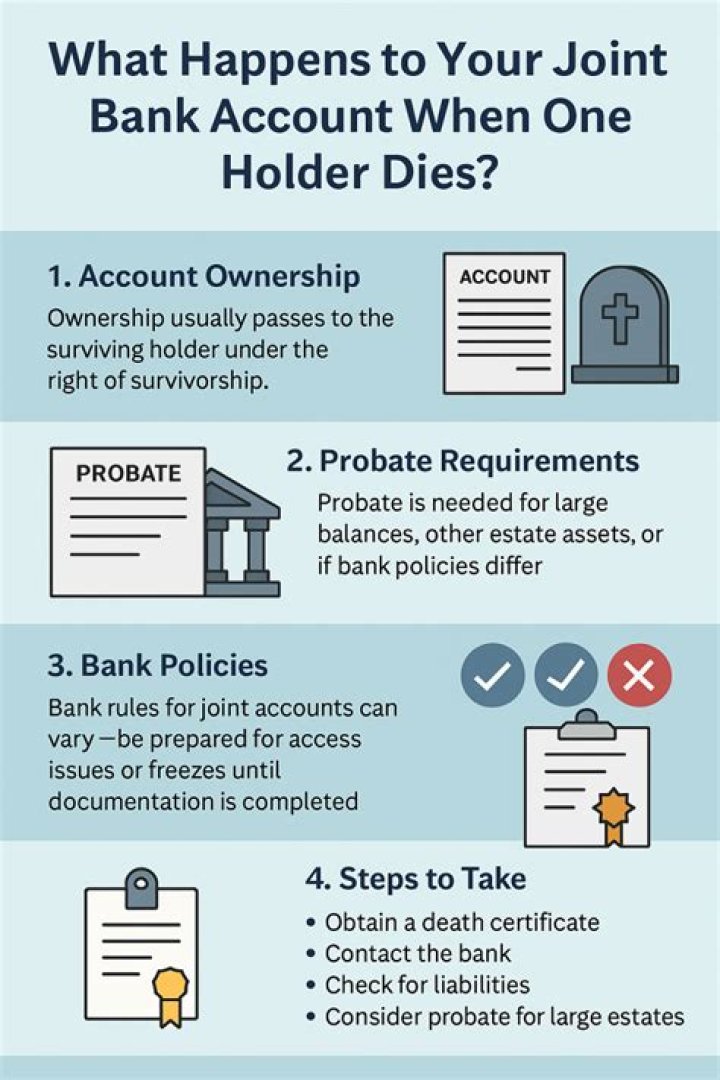 Do banks freeze joint accounts when someone dies?