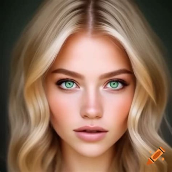 Do blondes suit green eyes?
