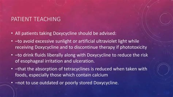 Do I have to take doxycycline at the same time every day?