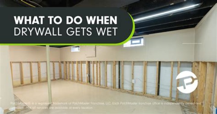 Do I need to replace drywall that got wet?