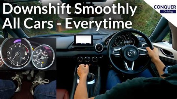 Do you downshift to overtake?