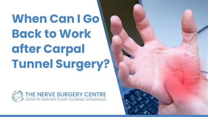 Do you get narcotics after carpal tunnel surgery?
