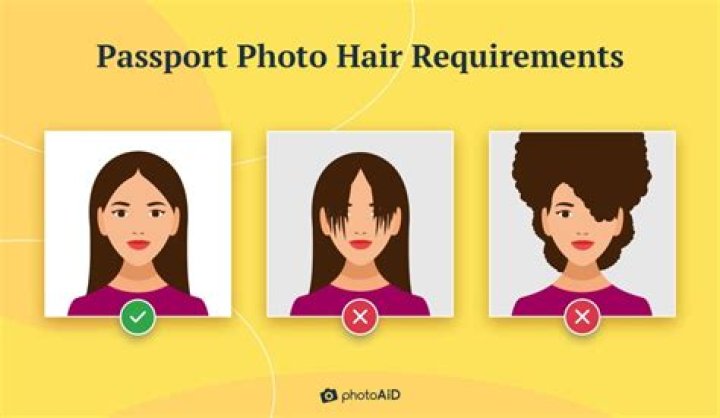 Do you have to have your hair tucked behind your ears in passport photo?