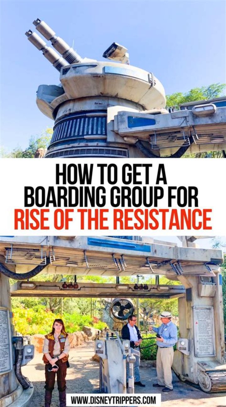 Do you need a boarding group for Rise of the Resistance?