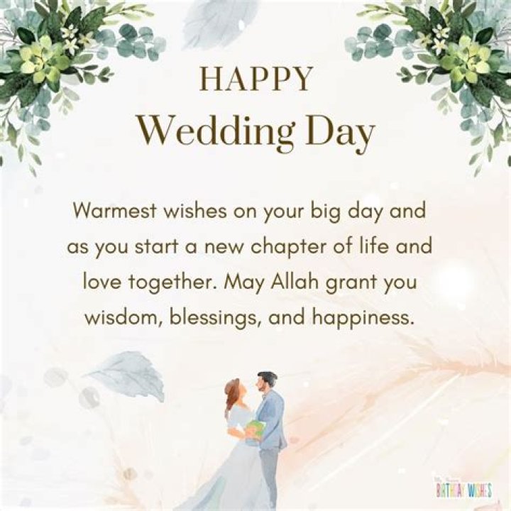 Do you say goodbye to bride and groom?