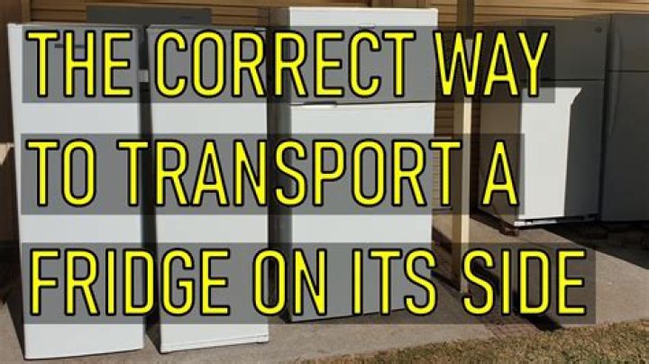 Does a freezer have to be transported standing up?