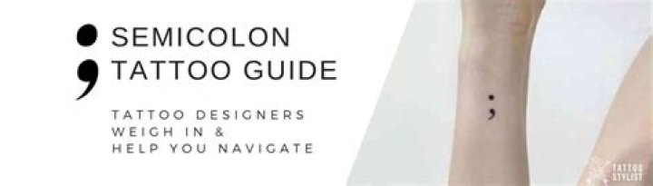 Does a semicolon tattoo mean suicide?