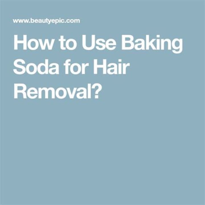 Does baking soda remove hair?