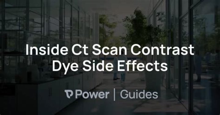 Does contrast from CT scan side effects?