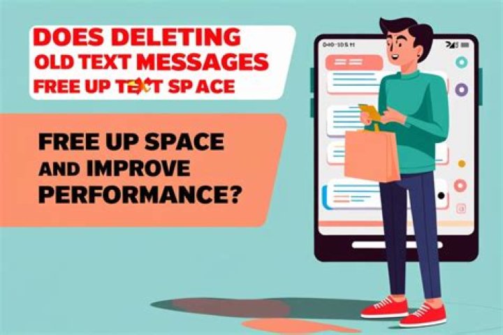 Does deleting old text messages free up space?