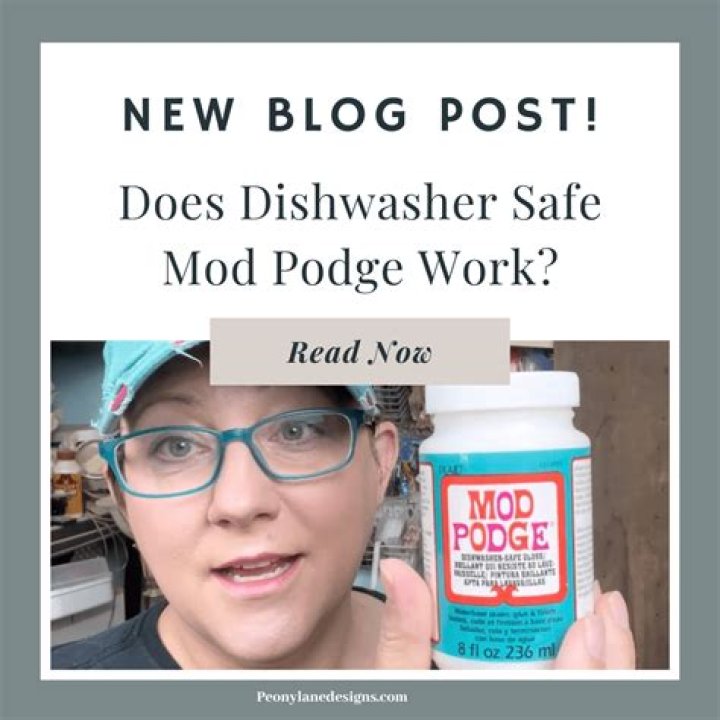 Does dishwasher safe Modge podge really work?