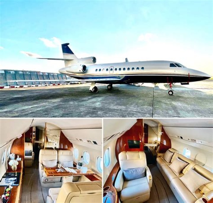 Does Kenya Moore have a private jet?