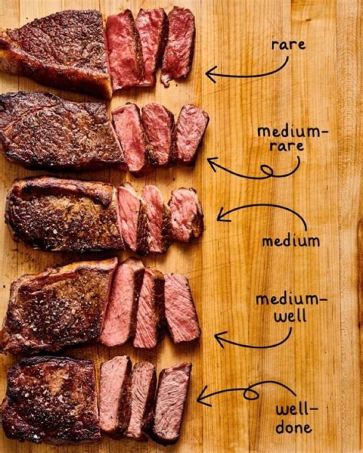 Does medium steak have blood?