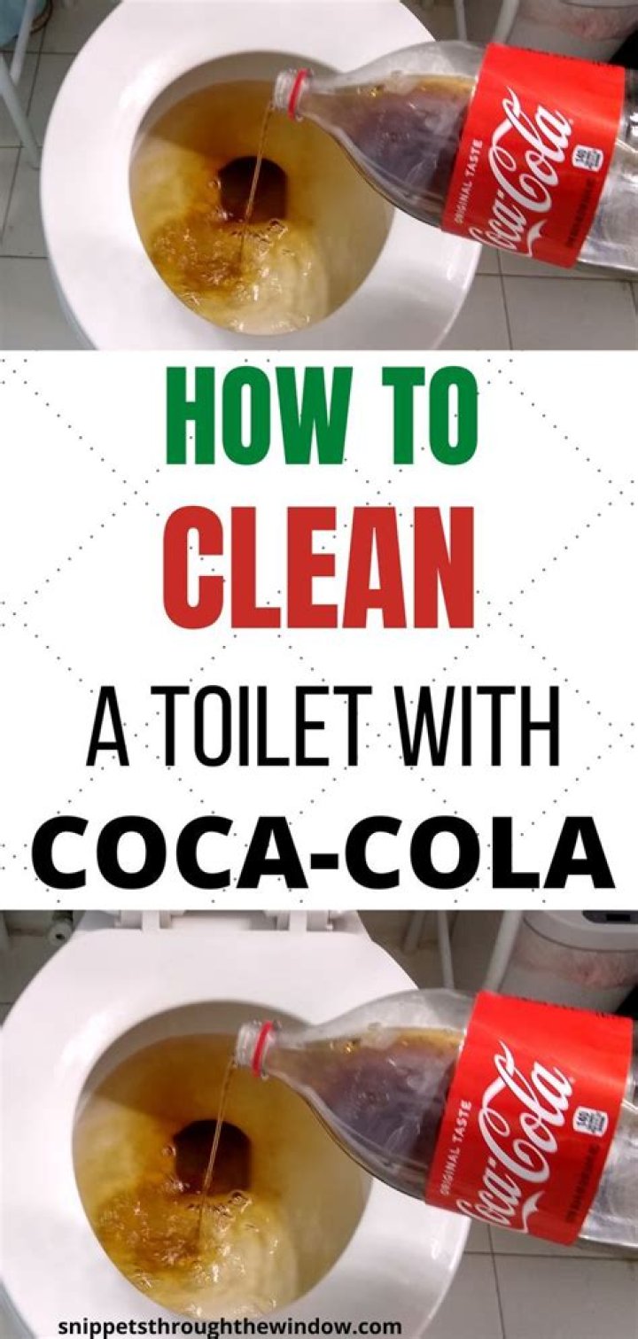 Does pouring coke down the toilet clean it?