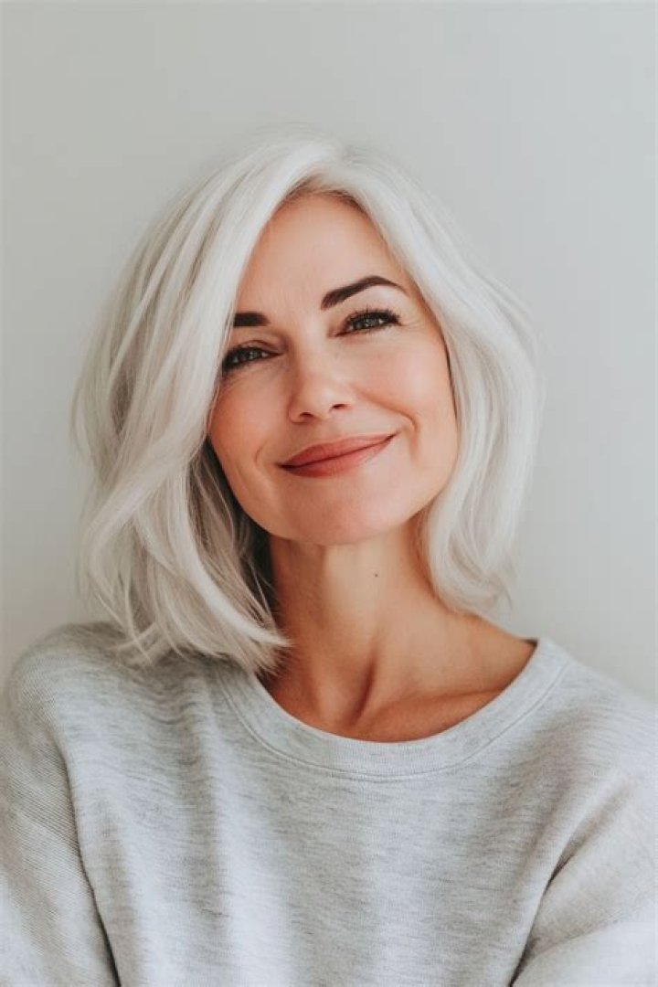 Does white hair make a person look older?
