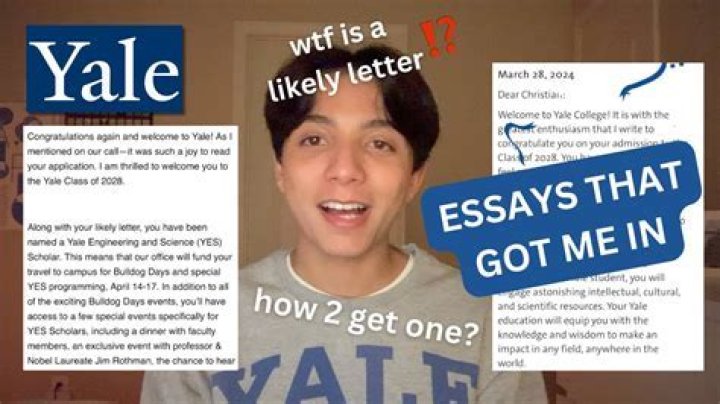 Does Yale Send likely letters?