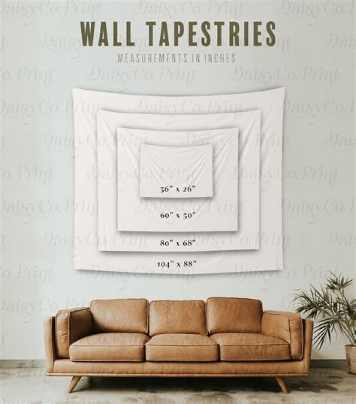 How Big Should wall tapestry be?