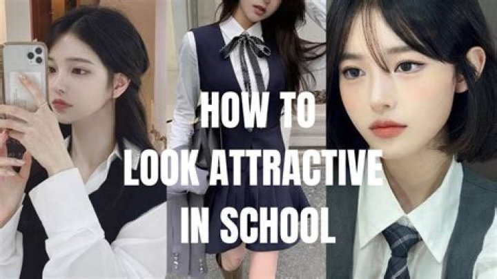 How can I look cute and attractive in school?