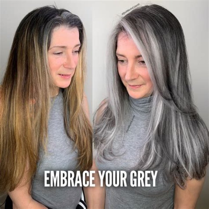 How can I make my gray hair look like highlights?