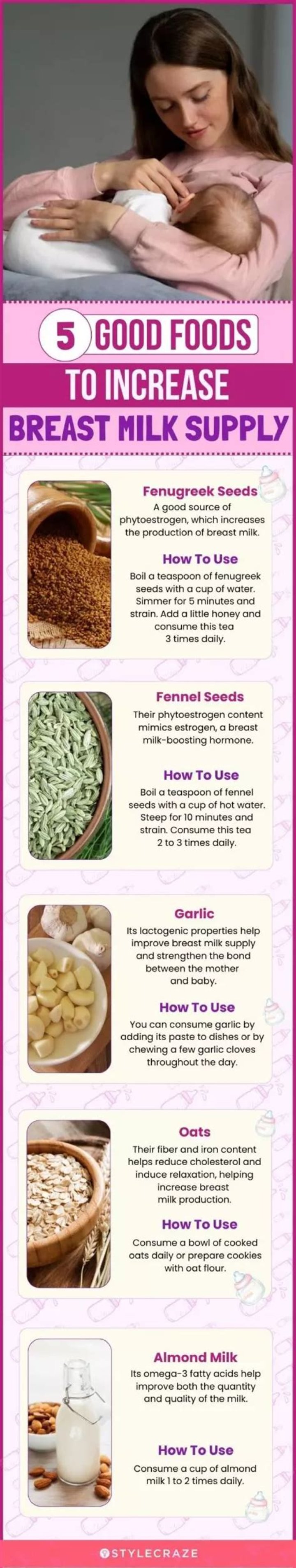 How can I produce more breast milk naturally?