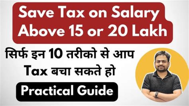 How can I save my tax if I earn 15 lakh?