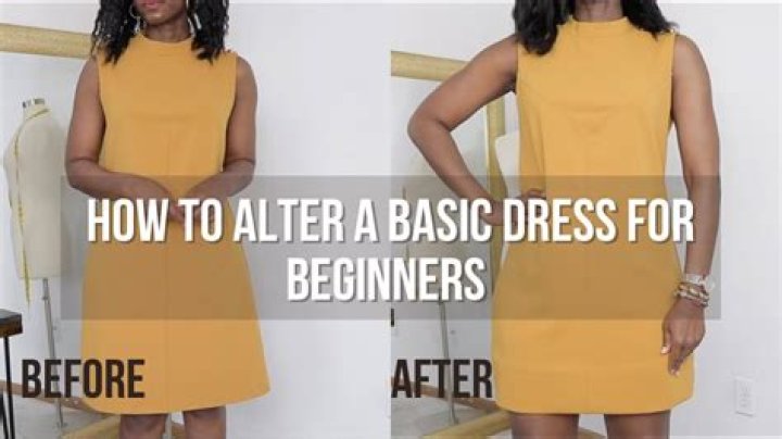 How can I shorten a dress at home?