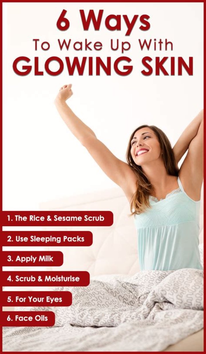 How can I wake up with glowing skin?
