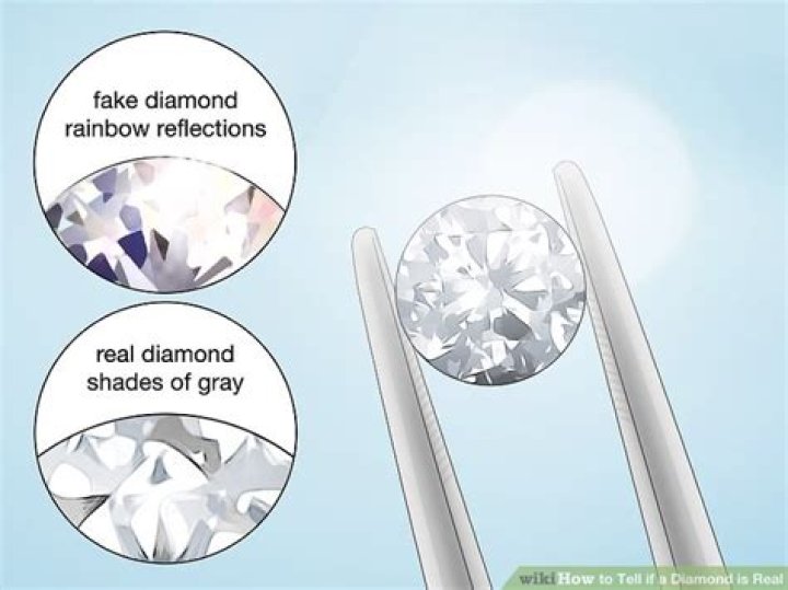 How can you tell if a mirror is real diamond?